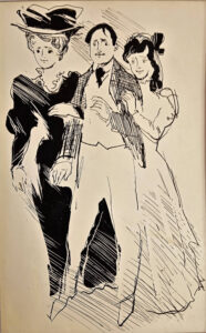 Г.А.В. Траугот. Иллюстрация к «Пьесам» Чехова А.. 1963. Бумага, тушь