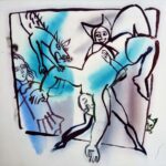 Г.А.В. Траугот. Иллюстрация к Метерлиику М. «Синяя птица». 1981. Бумага, акварель, тушь