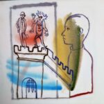 Г.А.В. Траугот. Иллюстрация к Метерлиику М. «Синяя птица». 1981. Бумага, акварель, тушь