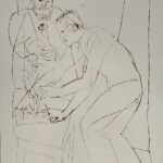 Валерий и Александр. 1999. Бумага, тушь