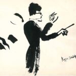 Дирижер Курт Зандеринг. 1949. Бумага, тушь